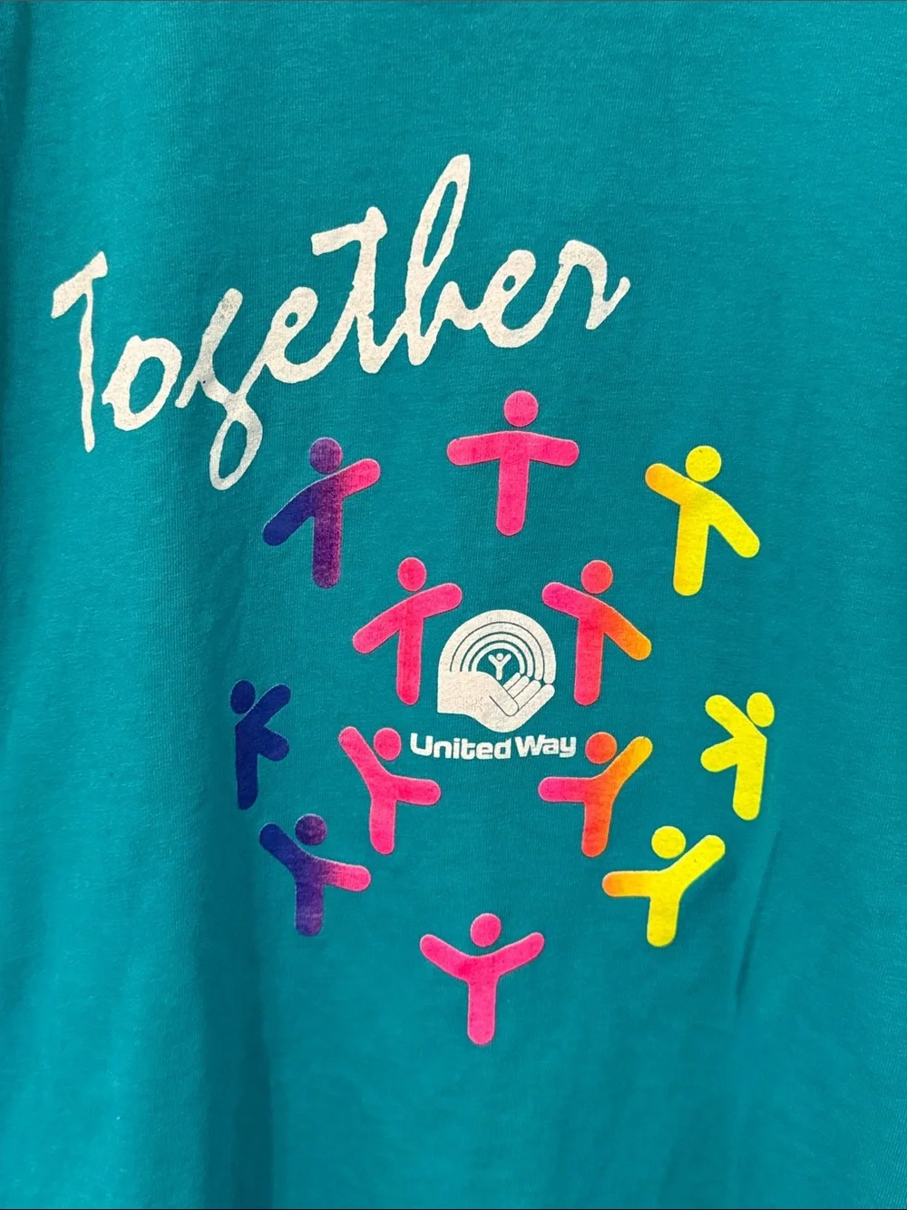 Vintage 90s United Way Teal 